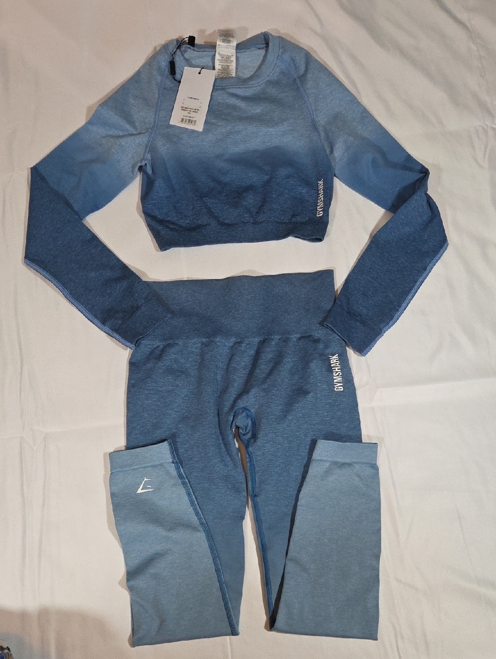 Gymshark Adapt Ombre Crop Top And Matching Pants Size Small NWT